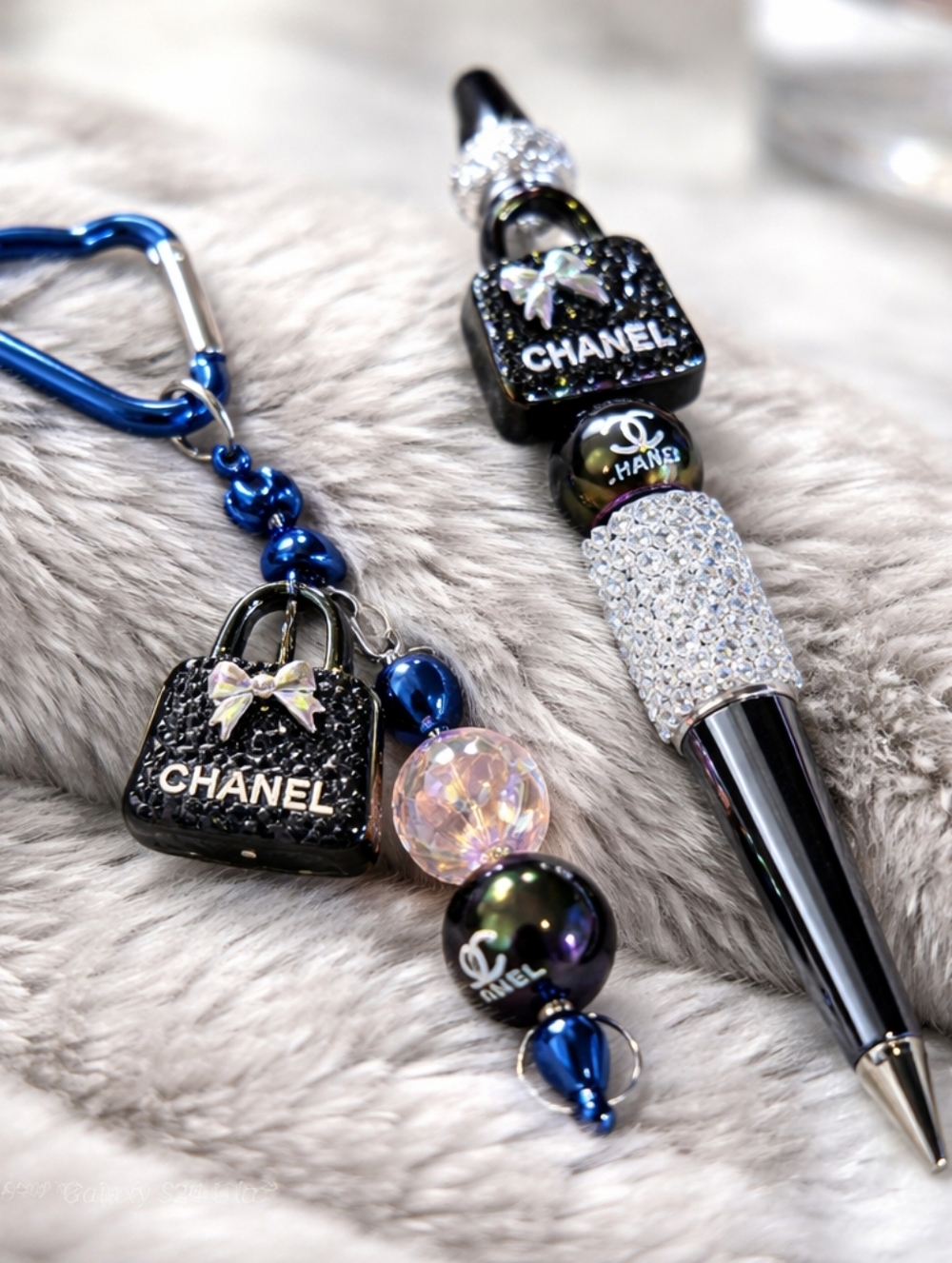 Handcrafted Bag Charm Beaded Pen